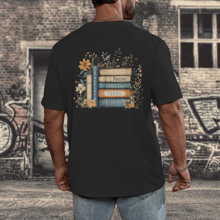Subtle Book Anti Trump Women Book Loves Retro Men's Back Print T-Shirt