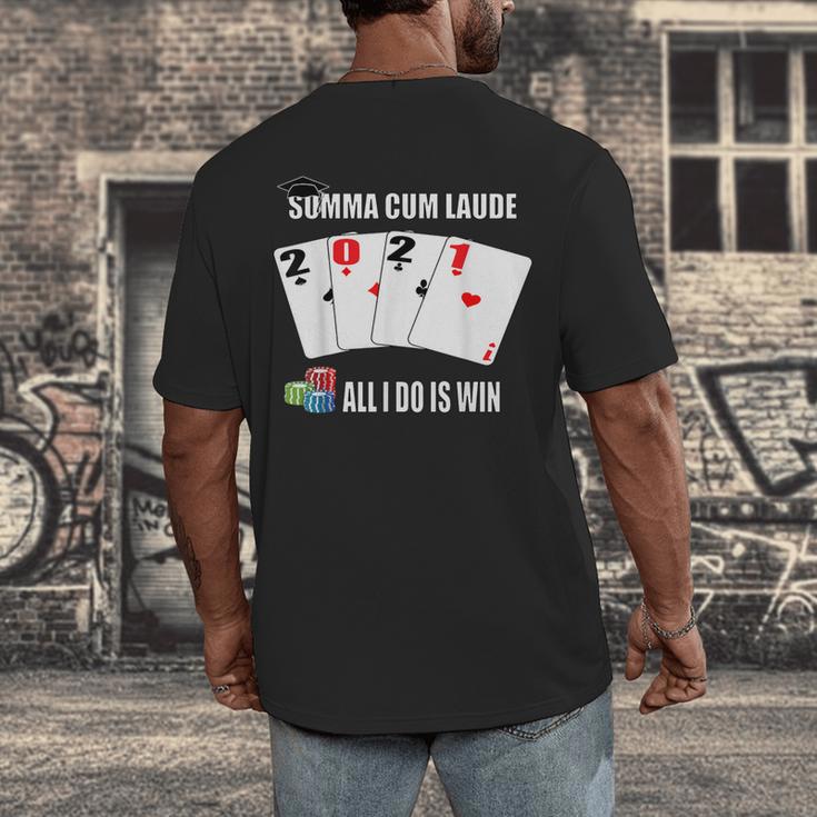 Summa Cum Laude Class Of 2021 Graduate Win Senior Graduation Men's Back Print T-Shirt