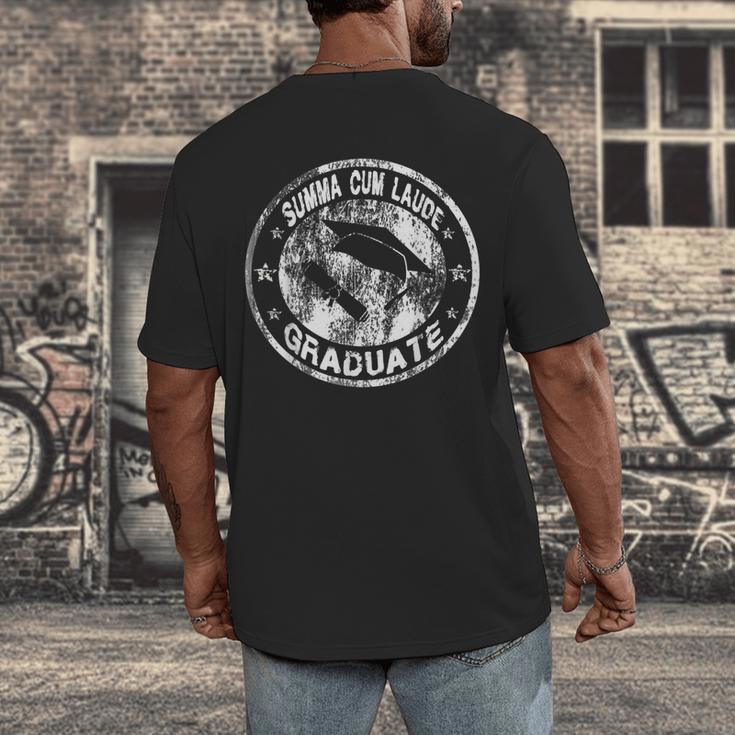 Summa Cum Laude Graduate GraduationShirt Men Women Men's Back Print T-Shirt