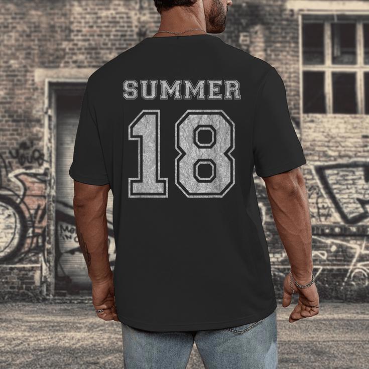 Summer 2018 Teen Graduation Shirt Men's Back Print T-Shirt