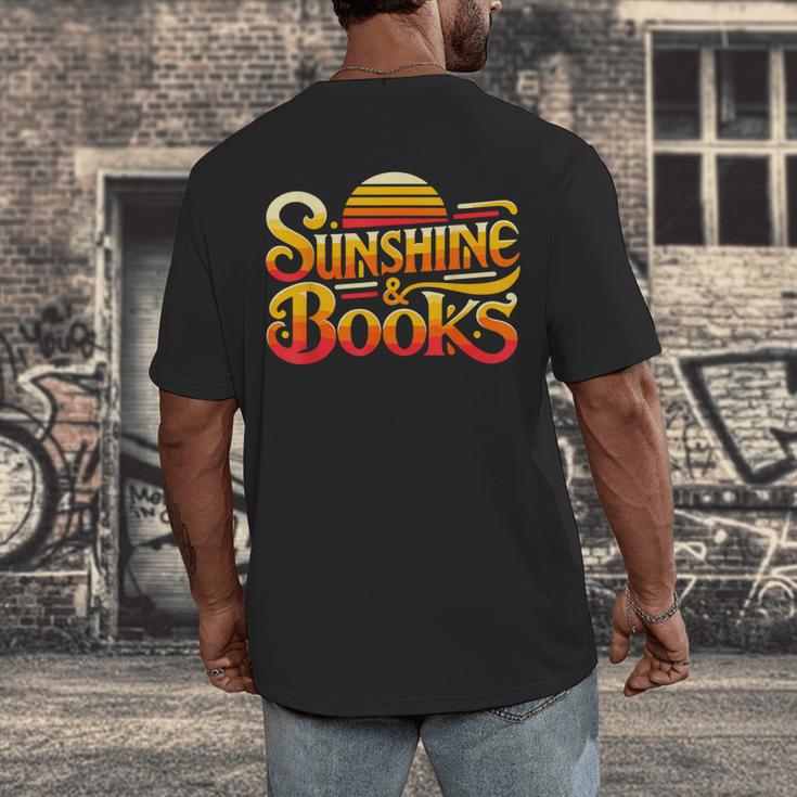 Sunshine & Books For Bookworm Summer Reading Men's Back Print T-Shirt Sunshine & Books For Bookworm Summer Reading Men's Back Print T-Shirt
