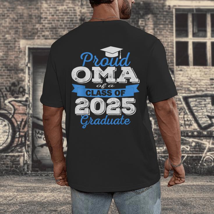Super Proud OMA Of 2025 Graduate Senior Graduation Family Men's Back Print T-Shirt