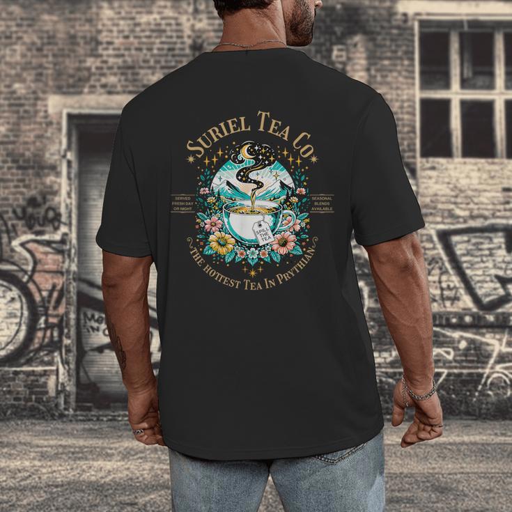 Suriel Tea Spicy Fantasy Romantasy Readers Booktok Bookish Men's Back Print T-Shirt