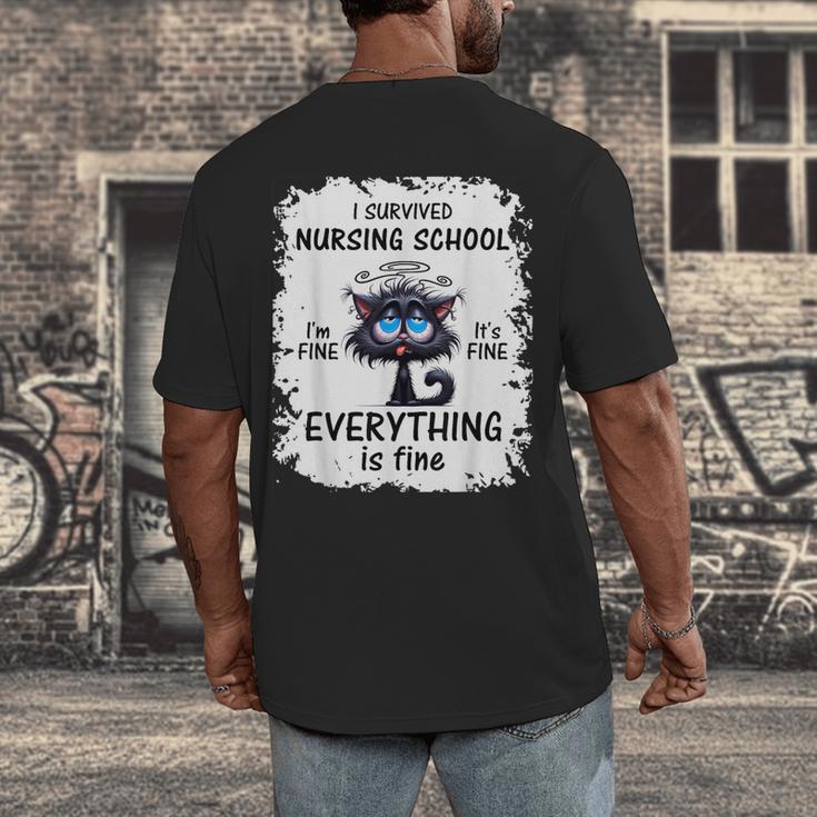 I Survived Nursing School Graduation 2025 Men's Back Print T-Shirt