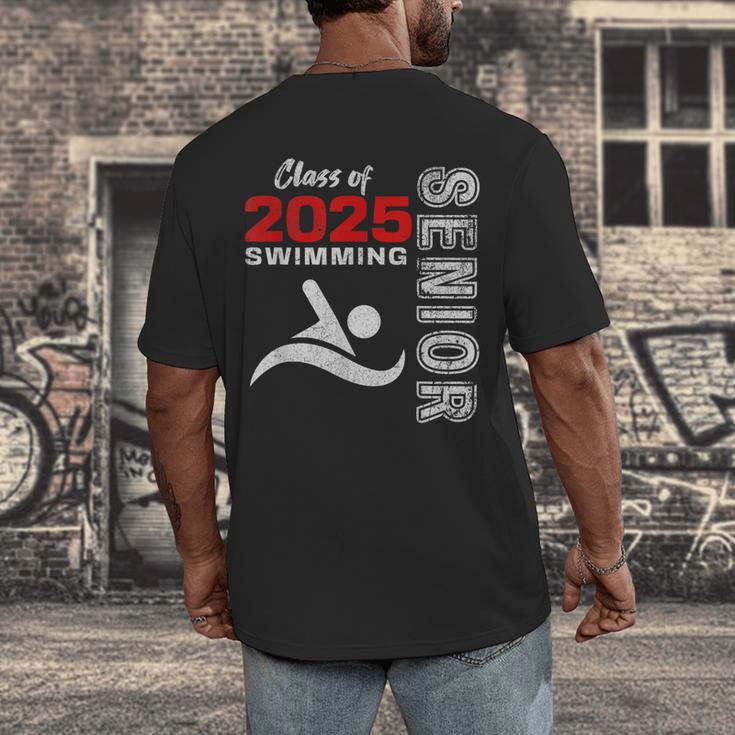 Swimming Team Senior Class Of 2025 Graduation 2025 Men's Back Print T-Shirt