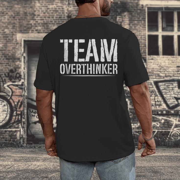 Team Overthinker Introvert Men's Back Print T-Shirt