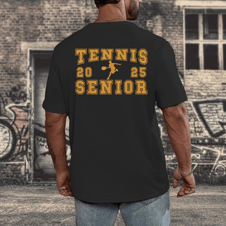 Tennis Senior Night Tennis Senior 2025 Graduation 11 Men's Back Print T-Shirt