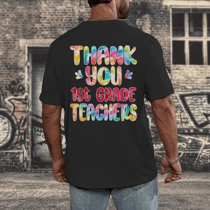 Thank You 1st Grade Teachers Graduation Last Day Of School Men's Back Print T-Shirt