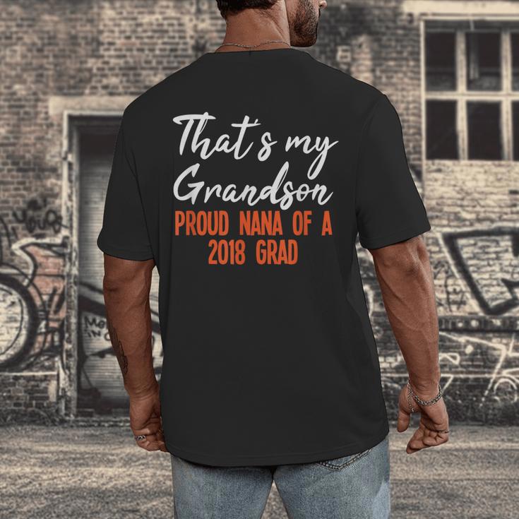 That's My Grandson 2018 Graduation Shirt For Grad Nanas Men's Back Print T-Shirt