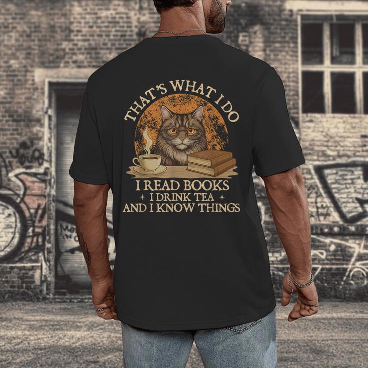 That’s What I Do I Read Books Reading Bookworm Reader Men's Back Print T-Shirt
