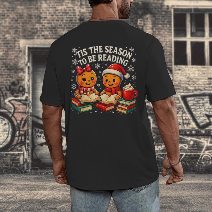 ’Tis The Season To Be Reading Book Lover Men's Back Print T-Shirt ’Tis The Season To Be Reading Book Lover Men's Back Print T-Shirt