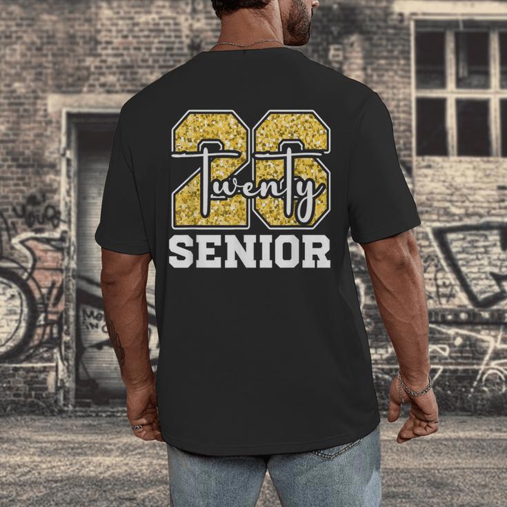 Twenty 2026 Class Of 26 Seniors Back To School Graduation Men's Back Print T-Shirt