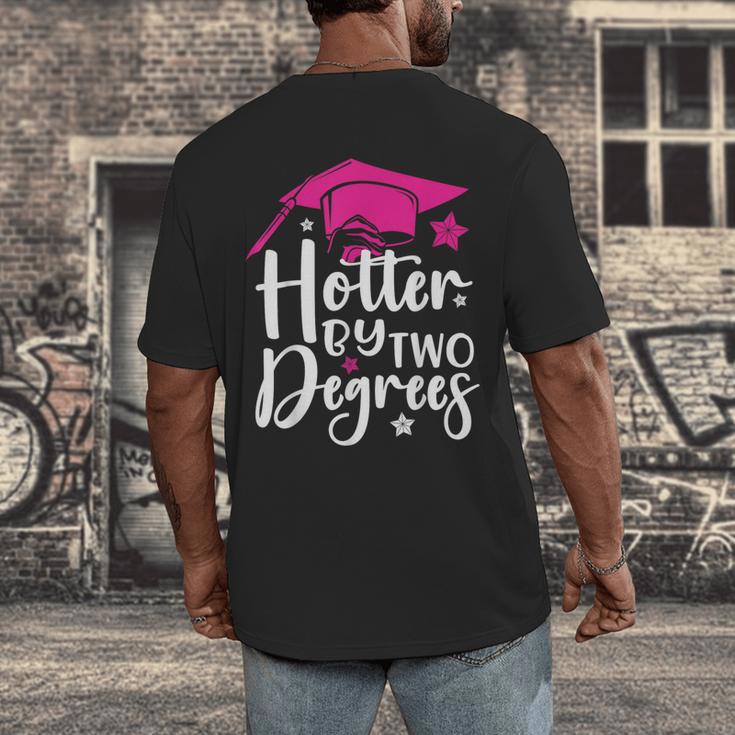 Two Degrees Hotter Graduation 2025 Diploma College Masters Men's Back Print T-Shirt