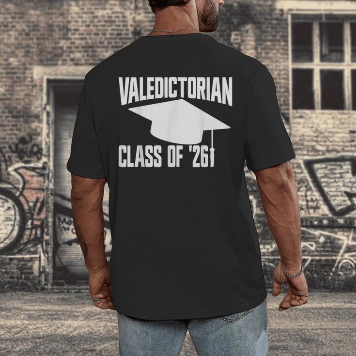 Valedictorian Class Of '26 Graduation 2026 Valedictorian Men's Back Print T-Shirt