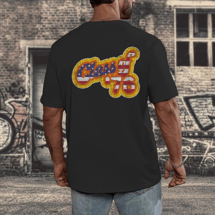 Vintage Class Of 1976 Bicentennial Graduation Year Men's Back Print T-Shirt