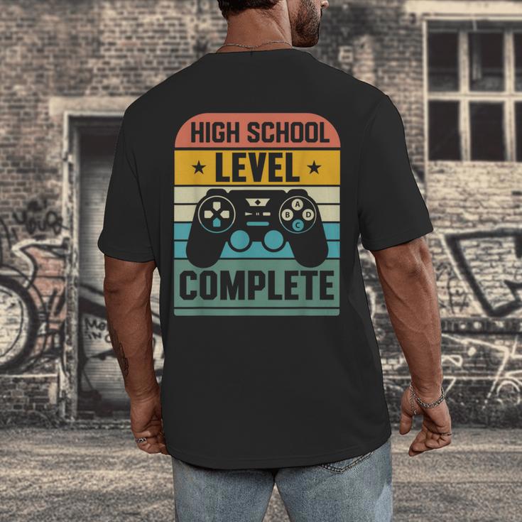 Vintage Class Of 2024 High School Graduation Student Men's Back Print T-Shirt