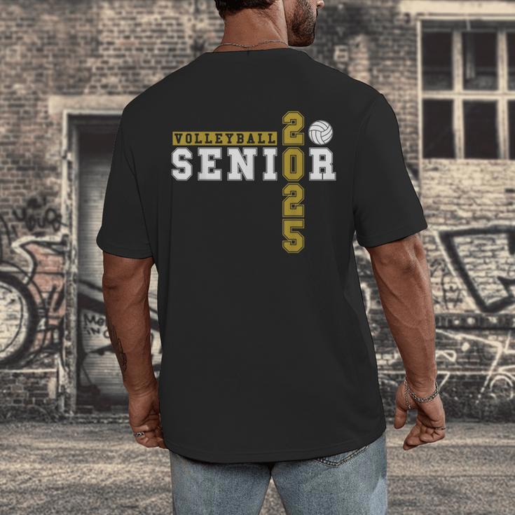 Volleyball Senior Night Volleyball Senior 2025 Graduation 14 Men's Back Print T-Shirt
