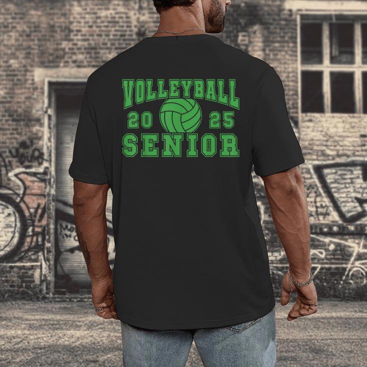 Volleyball Senior Night Volleyball Senior 2025 Graduation 16 Men's Back Print T-Shirt