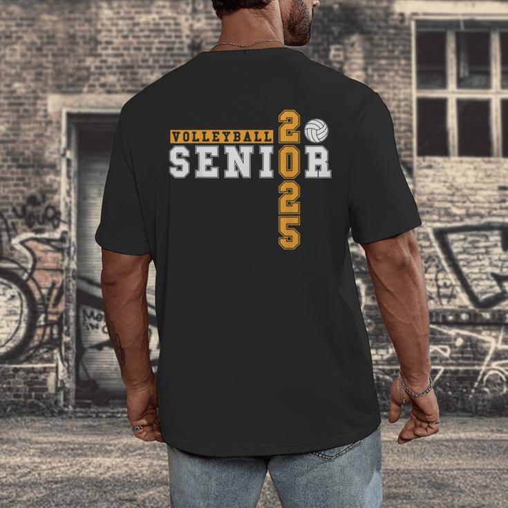 Volleyball Senior Night Volleyball Senior 2025 Graduation 8 Men's Back Print T-Shirt