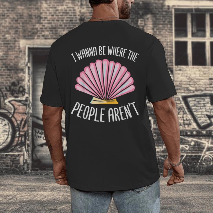 I Wanna Be Where The People Aren't Introverted Introvert Men's Back Print T-Shirt