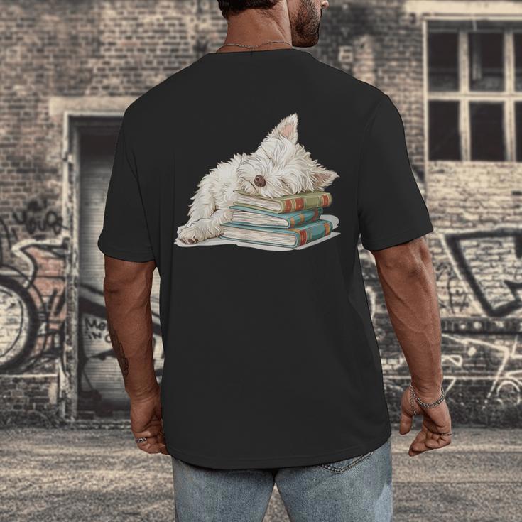 West Highland Terrier Books Dog Breed Westie For Men Women Girls Kids Men's Back Print T-Shirt