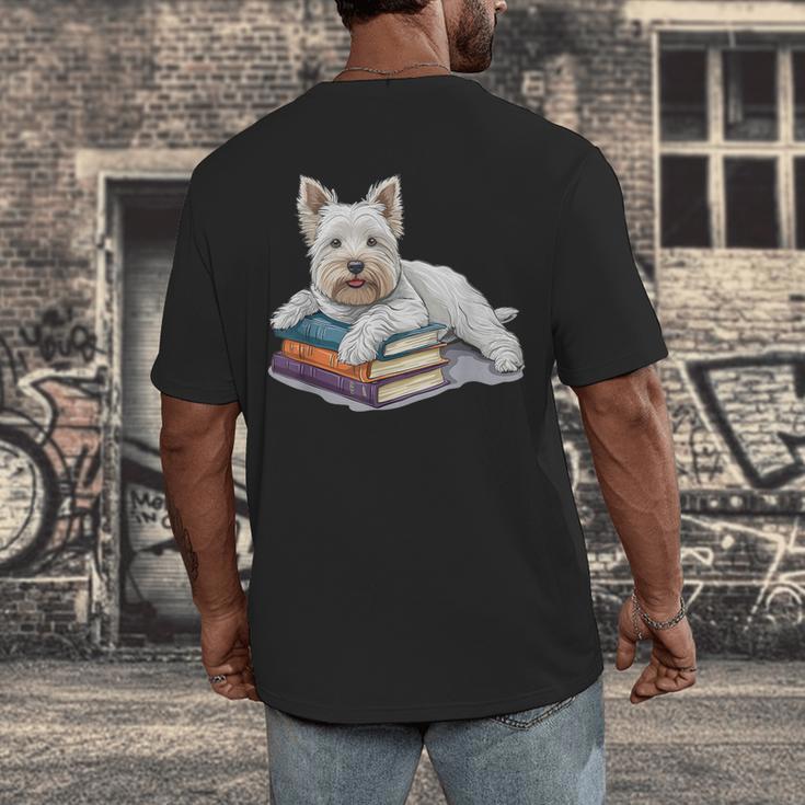 West Highland Terrier Books Dog Breed Westie Men's Back Print T-Shirt