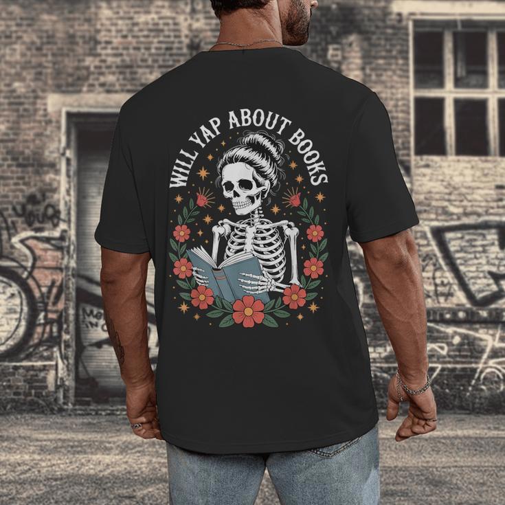 Will Yap About Books Men's Back Print T-Shirt