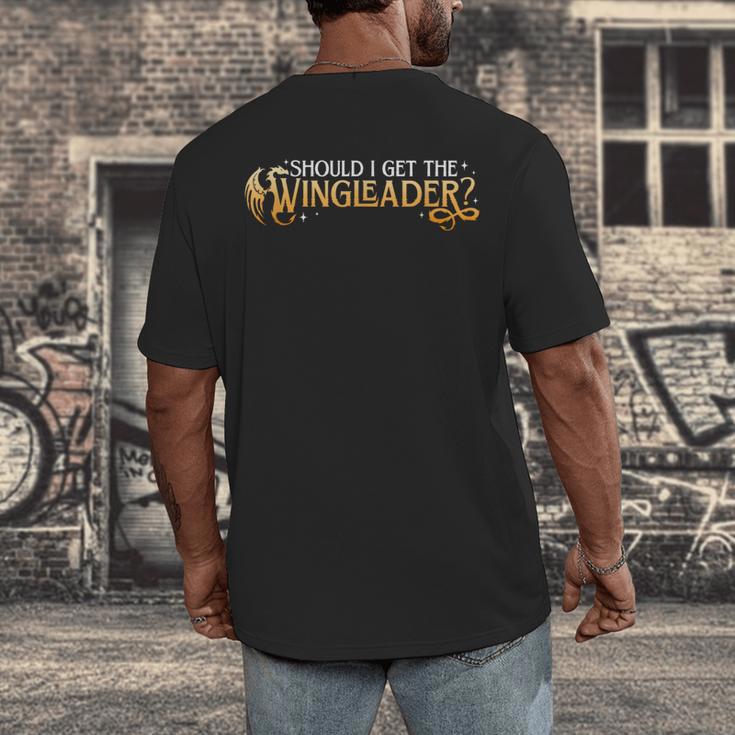 Should I Get The Wingleader Dragon Lover Book Lover Men's Back Print T-Shirt