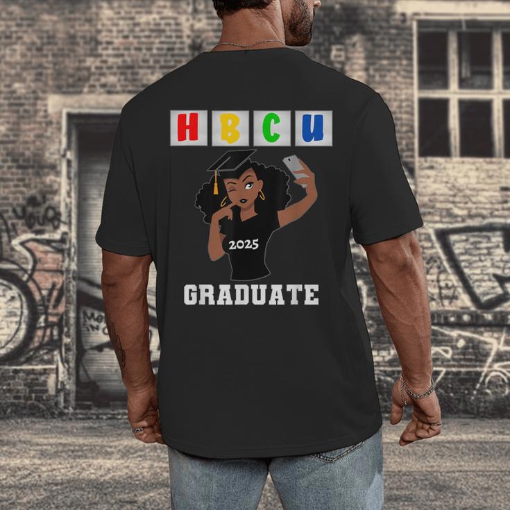 Women HBCU Grad 2025 College Graduation Apparel Men's Back Print T-Shirt