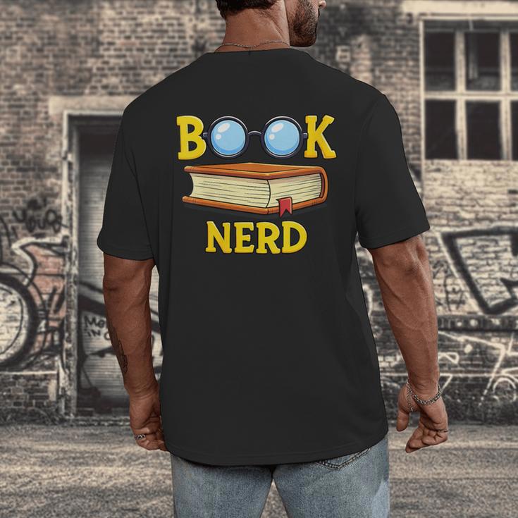 Women's Adorable Book Nerd Typography Minimalist Library Lover Men's Back Print T-Shirt Women's Adorable Book Nerd Typography Minimalist Library Lover Men's Back Print T-Shirt