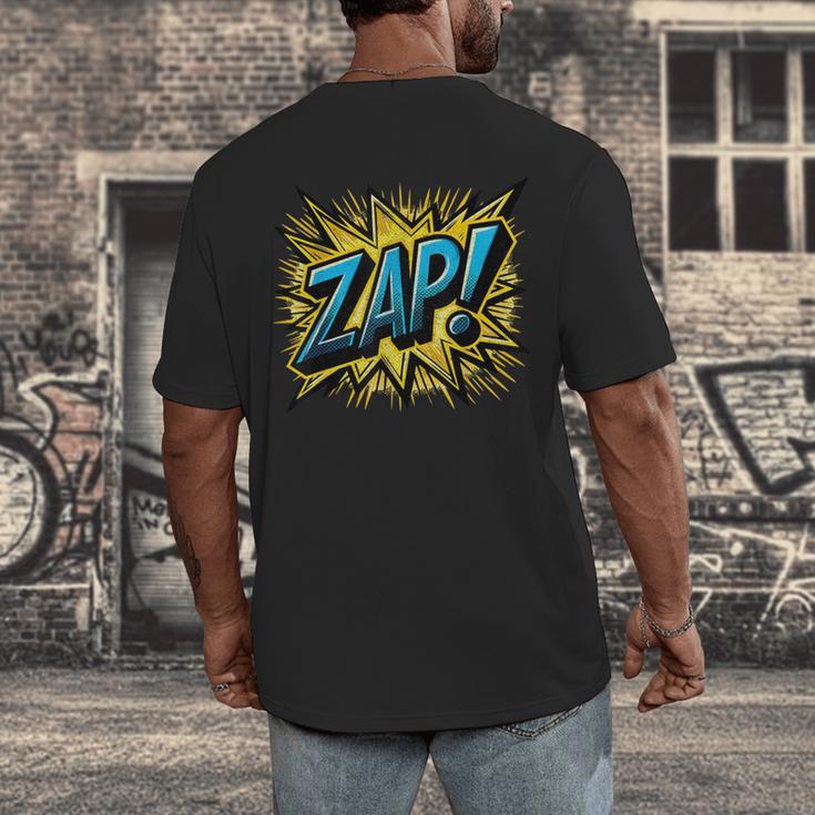 ZAP Comic Book Retro Artwork – Cartoon Collector Men's Back Print T-Shirt