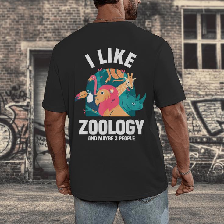 Zoologist Scientist Wildlife Biologist Zoology Introverted Men's Back Print T-Shirt Zoologist Scientist Wildlife Biologist Zoology Introverted Men's Back Print T-Shirt