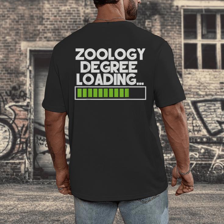 Zoology Degree Loading Zoologist Graduation Student Tee Men's Back Print T-Shirt