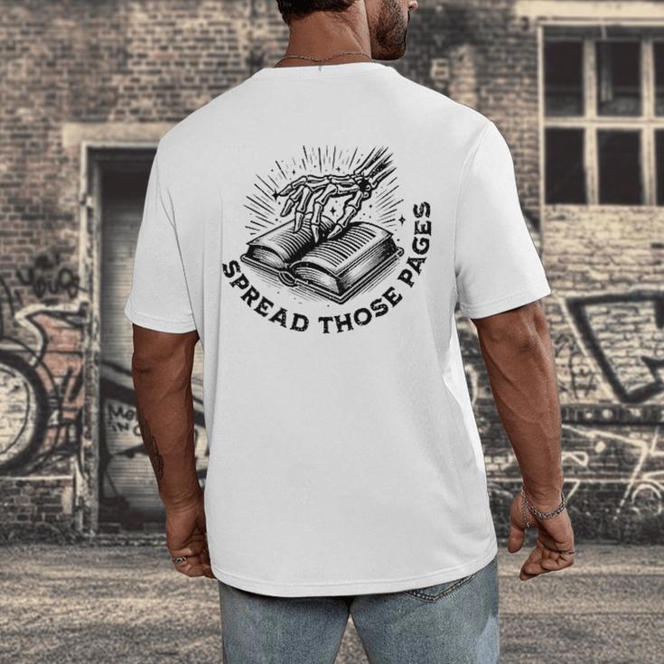 2 SIDES I Look Better Bent Over A Book Saying Quote Men's Back Print T-Shirt