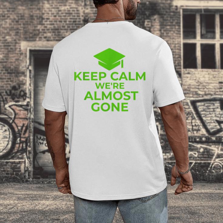 2018 Graduation Red Green High School Color Men's Back Print T-Shirt