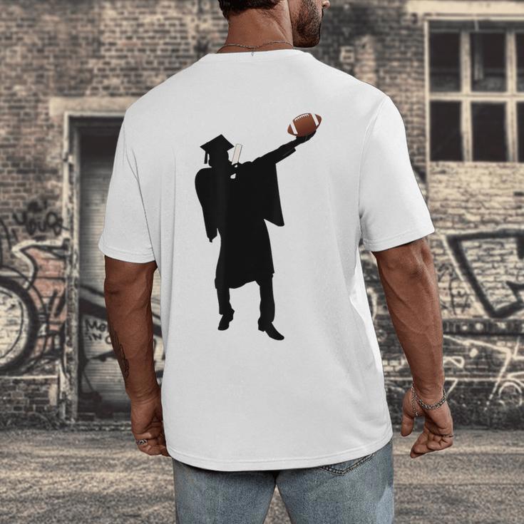 2019 Football Graduation Dab Shirt- Dabbing Graduate Men's Back Print T-Shirt
