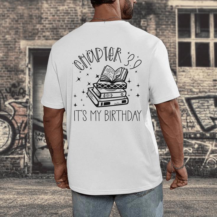 39th Birthday Women Book Lovers Chapter 39 Its My Birthday Men's Back Print T-Shirt 39th Birthday Women Book Lovers Chapter 39 Its My Birthday Men's Back Print T-Shirt
