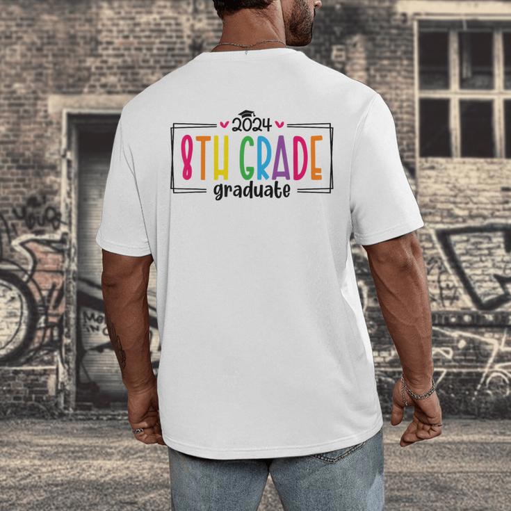 8th Eighth Grade Graduation 2025 Graduate Last Day Of School Men's Back Print T-Shirt