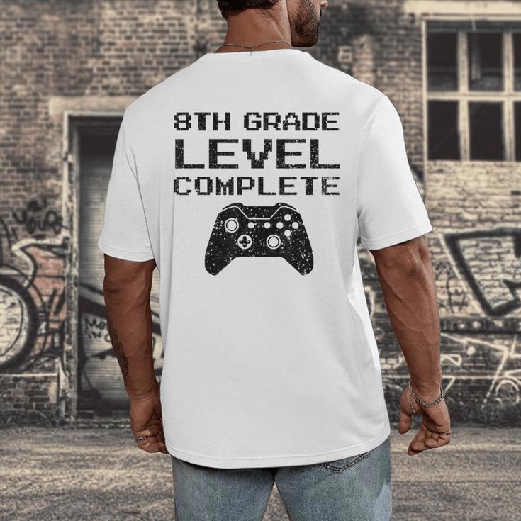 8th Grade Level CompleteShirt Graduation Men's Back Print T-Shirt