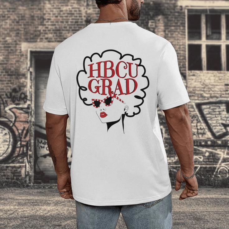 African American HBCU Grad College Graduation Men's Back Print T-Shirt