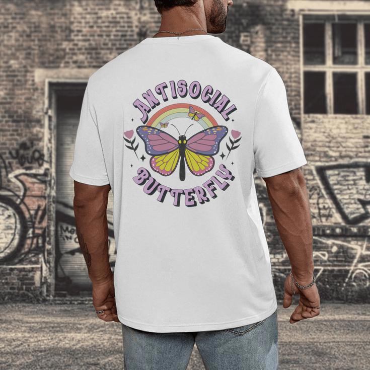 Antisocial Butterfly Tees For Introvert Men Women Girls Men's Back Print T-Shirt Antisocial Butterfly Tees For Introvert Men Women Girls Men's Back Print T-Shirt