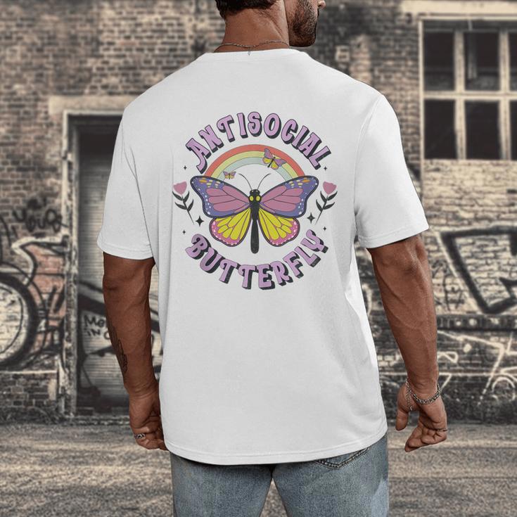 Antisocial Butterfly Tees For Introvert Men Women Girls Men's Back Print T-Shirt Antisocial Butterfly Tees For Introvert Men Women Girls Men's Back Print T-Shirt