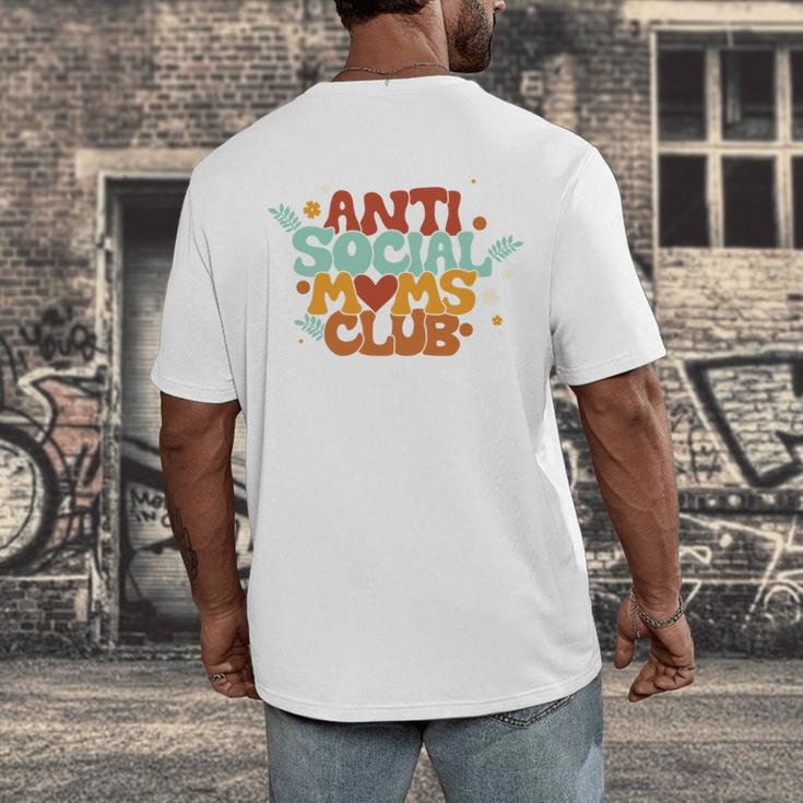 Antisocial Moms Club Introvert Mom Mothers Introverted Retro Men's Back Print T-Shirt Antisocial Moms Club Introvert Mom Mothers Introverted Retro Men's Back Print T-Shirt