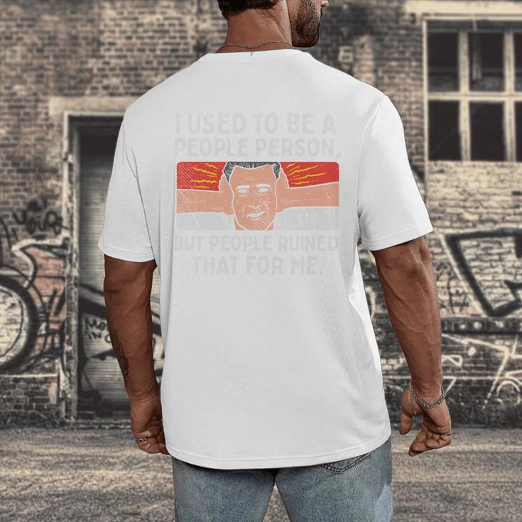 Antisocial Not A People Person Socially Selective Introvert Men's Back Print T-Shirt