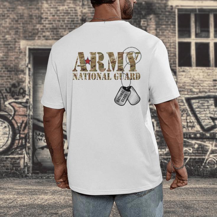 Army National Guard Mom Army National Guard Graduation Mom Men's Back Print T-Shirt