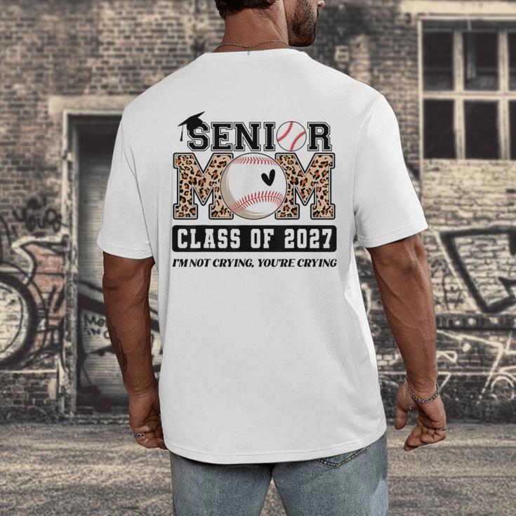 Baseball Senior Class Of 2027 Senior 2027 Graduation Women Men's Back Print T-Shirt