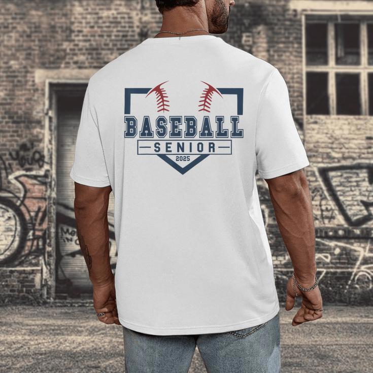 Baseball Senior Night Baseball Senior 2025 Graduation 50 Men's Back Print T-Shirt