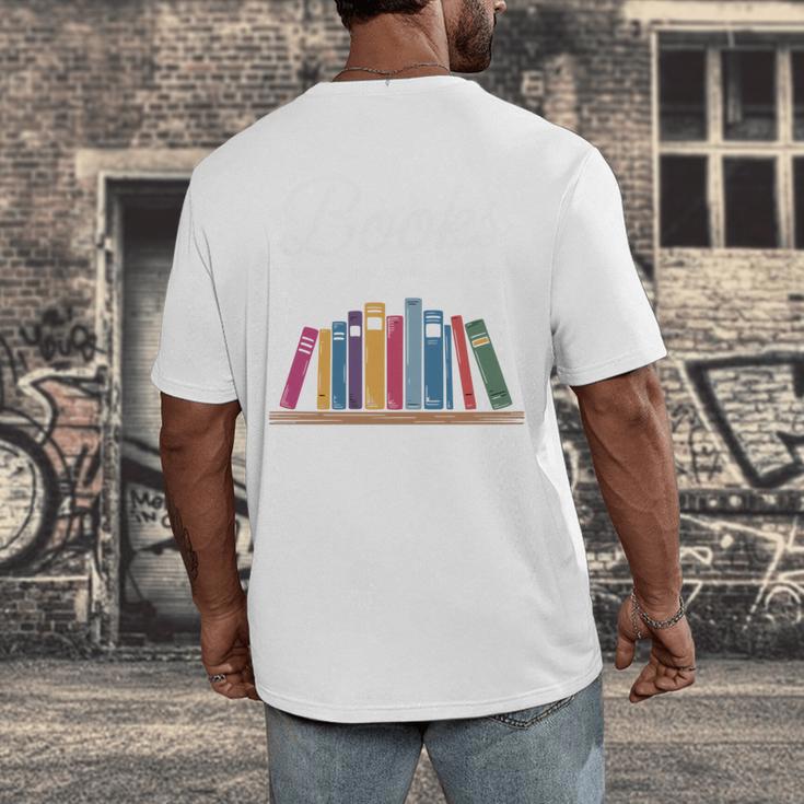 Books The Original Handheld Device Book Lovers Men's Back Print T-Shirt