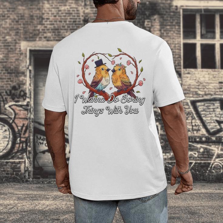 Do Boring Things With You Introvert Couples Antisocial Men's Back Print T-Shirt Do Boring Things With You Introvert Couples Antisocial Men's Back Print T-Shirt
