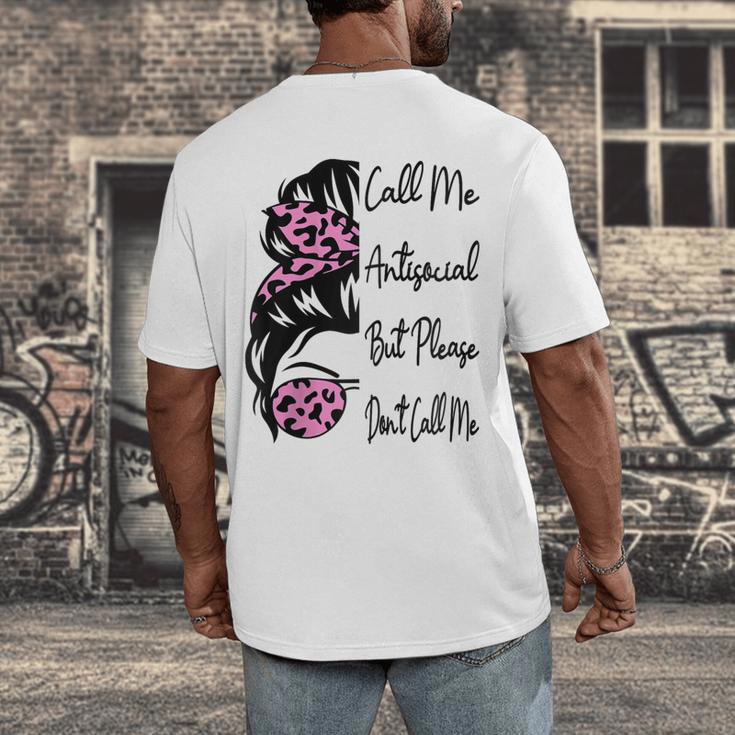 Call Me Antisocial But Please Don't Call Me Introvert Raglan Baseball Tee Men's Back Print T-Shirt Call Me Antisocial But Please Don't Call Me Introvert Raglan Baseball Tee Men's Back Print T-Shirt